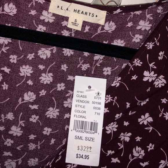 Pacsun Floral Tie Top - Picture 3 of 3